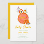 Sla de Planet Baby shower INVI op Kaart (Voorkant / Achterkant)