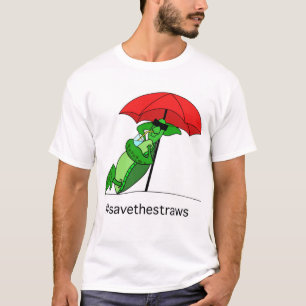 Sla de riemen T-shirt op