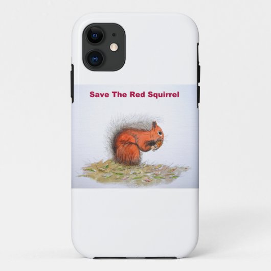 Sla de rode eekhoorn op Case-Mate iPhone case (Achterkant)
