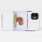 Sla de rode eekhoorn op Case-Mate iPhone case (Achterkant (horizontaal))