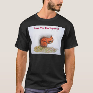 Sla de rode eekhoorn op t-shirt