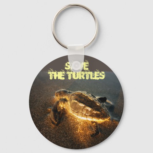 Sla de schildpadden op sleutelhanger (Voorkant)