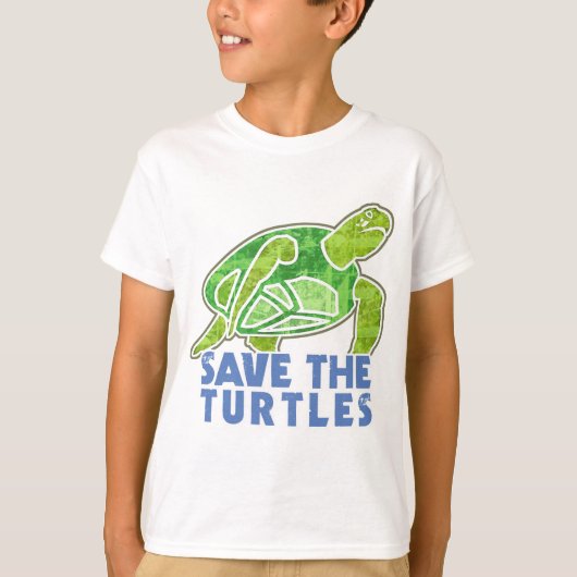 Sla de schildpadden op t-shirt (Voorkant)