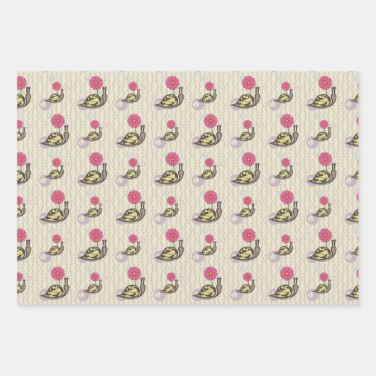 Sla de set nagelverlooppapier op inpakpapier vel (Voorkant)