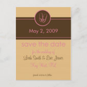 Sla de SJABLOON Datum Briefkaart op (Voorkant)