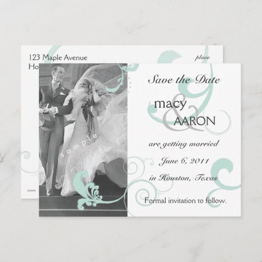 Sla de Sjabloon Datum op (Voorkant / Achterkant)