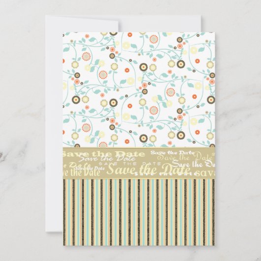 Sla de Sjabloon Datum op Kaart (Voorkant)