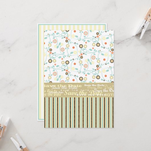 Sla de Sjabloon Datum op Kaart (Voorkant / Achterkant in situ)