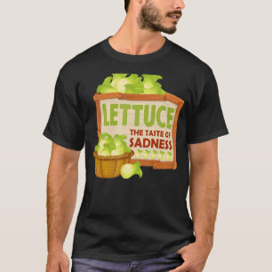 Sla De smaak van verdriet Veganistisch Groen Voeds T-shirt