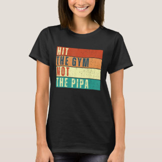Sla de sportschool niet de Pipa Funny Gym Fitness T-shirt