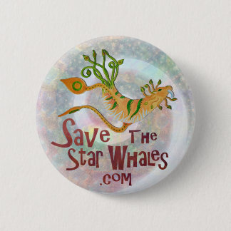 Sla de Star Whales op: Sky Lion Swirl Ronde Button 5,7 Cm