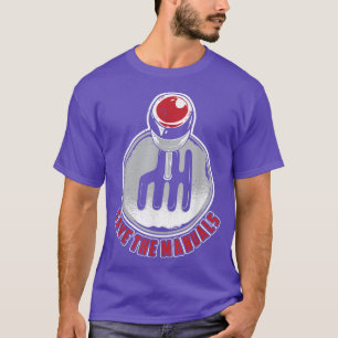 Sla de stekker handmatige transportwagen op T-shirt