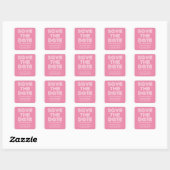 Sla de Stickers Datum opnieuw op, Roze (Vel)