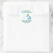 Sla de Stickers van het Baby shower Datum op (Tas)