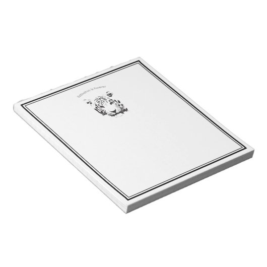 Sla de tijger op notitieblok (Schuin)