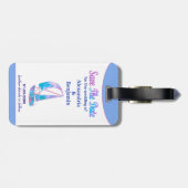 Sla de Tropische Ocean op de datum van het huwelij Bagagelabel (Achterkant horizontaal)