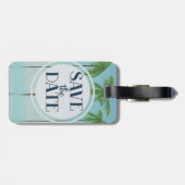 Sla de  tropische palmen op bagagelabel (Achterkant horizontaal)