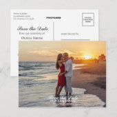 Sla de trouwfoto op aankondigingskaart (Voorkant / Achterkant)