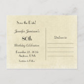 Sla de uitnodiging van de 80e verjaardag van de pa (Achterkant)