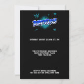 Sla de uitnodiging van de Birthday Party van het k (Achterkant)