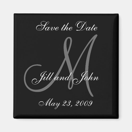 Sla de voornamen en Initialen van de datummagneet  Magneet (Voorkant)