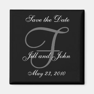 Sla de voornamen en Initialen van de datummagneet  Magneet