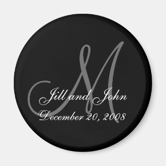 Sla de voornamen en Initialen van de datummagneet  Magneet