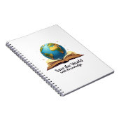 Sla de wereld op met kennis notitieboek (Rechterzijde)