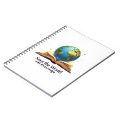 Sla de wereld op met kennis notitieboek (Linkerzijde)