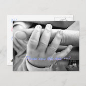 Sla deze datum op:~!, Sla deze alsjeblieft op... Aankondigingskaart (Voorkant / Achterkant)