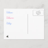 Sla deze datum op:~!, Sla deze alsjeblieft op... Aankondigingskaart (Achterkant)