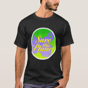 Sla deze planeet activist hippies 70s t-shirt