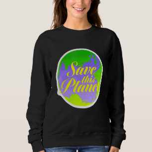 Sla deze planeet activist hippies 70s trui