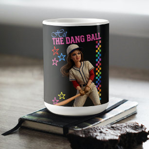 Sla Die Ballen Maar Raak Grappige Honkbal Moeder P Koffiemok