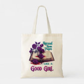 Sla Die Pagina's Open Als Een Braaf Meisje Tote Bag (Achterkant)
