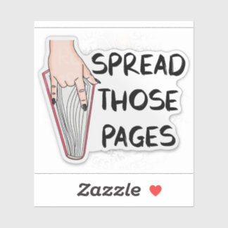 Sla Die Pagina's Open Sticker