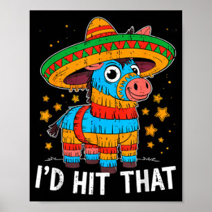 Sla die pinata cinco de mayo Mexicaanse viering Poster