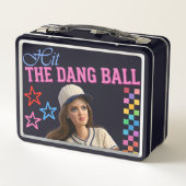 Sla Die Verdomde Bal Funny Baseball Moeder Poppeng (Achterkant)