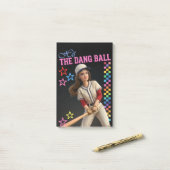 Sla Die Verdomde Bal Funny Baseball Moeder Poppeng Post-it® Notes (Op bureau)