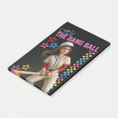 Sla Die Verdomde Bal Funny Baseball Moeder Poppeng Post-it® Notes (Schuin)