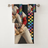 Sla Die Verduivelde Bal Funny Baseball Moeder Pop  Bad Handdoek (Insitu)