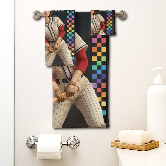 Sla Die Verduivelde Bal Funny Baseball Moeder Pop  Bad Handdoek