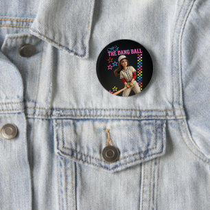 Sla Die Verduivelde Bal Funny Honkbal Moeder Pop G Ronde Button 5,7 Cm