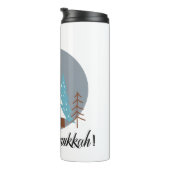 Sla een boom op - Vier Chanoeka Thermosbeker (Geroteerd rechts)