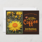 Sla een glimlach op je gezicht en vier koffiemorge kaart (Voorkant)