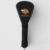 Sla een kalkoen Eet Pizza Funny Thanksgiving Class Golfheadcover (Voorkant)