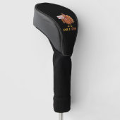 Sla een kalkoen Eet Pizza Funny Thanksgiving Class Golfheadcover (Schuin)