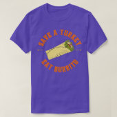 Sla een kalkoen op in burrito t-shirt (Design voorkant)