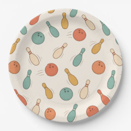 Sla een leuk slag Bowlingfeest voor kinderen Papieren Bordje