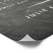 Sla een pose | Trouw Foto Booth Krijtbord Poster (Hoek)